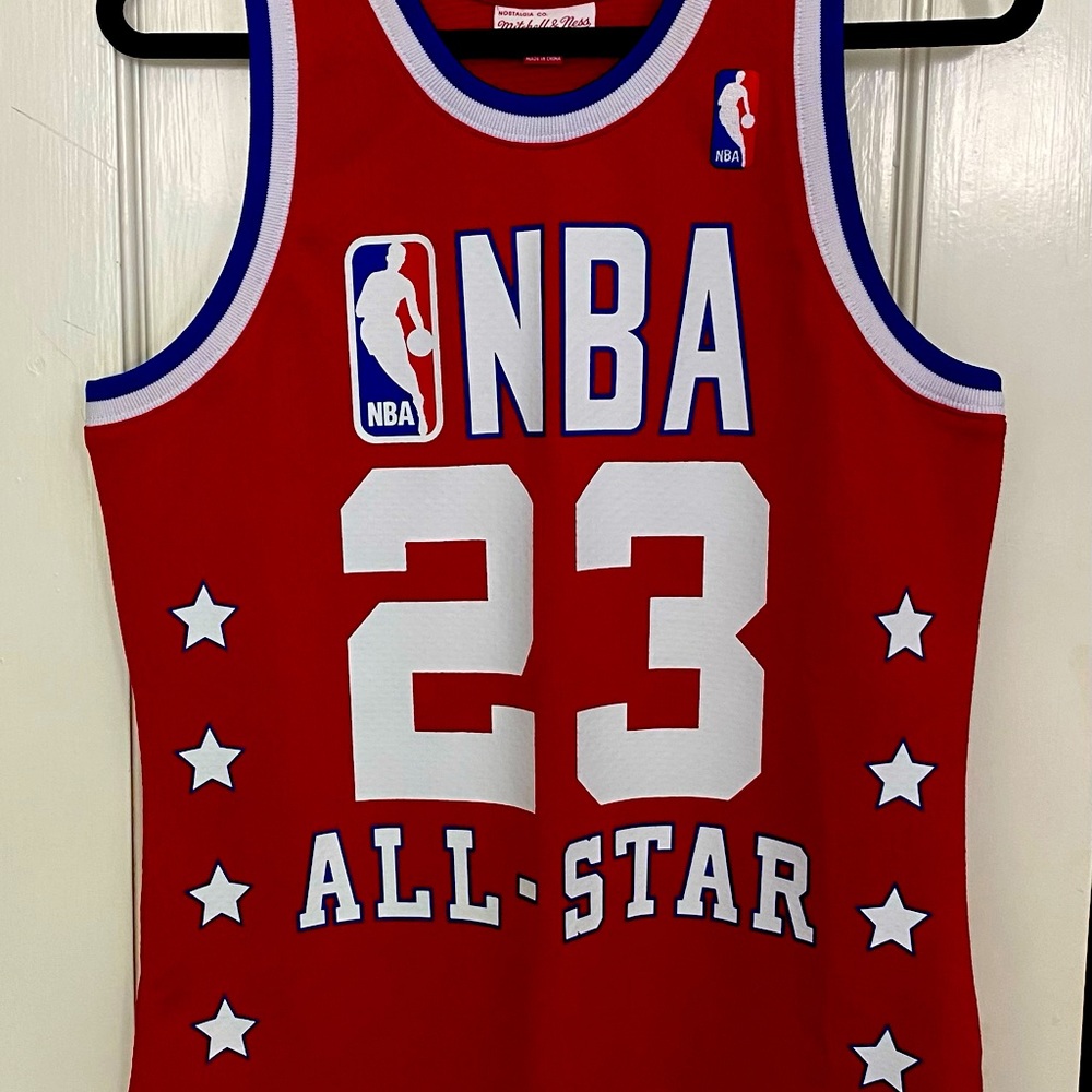 100% Authentic Michael Jordan Mitchell Ness 1989 All Star Jersey Size 36 S Mens.